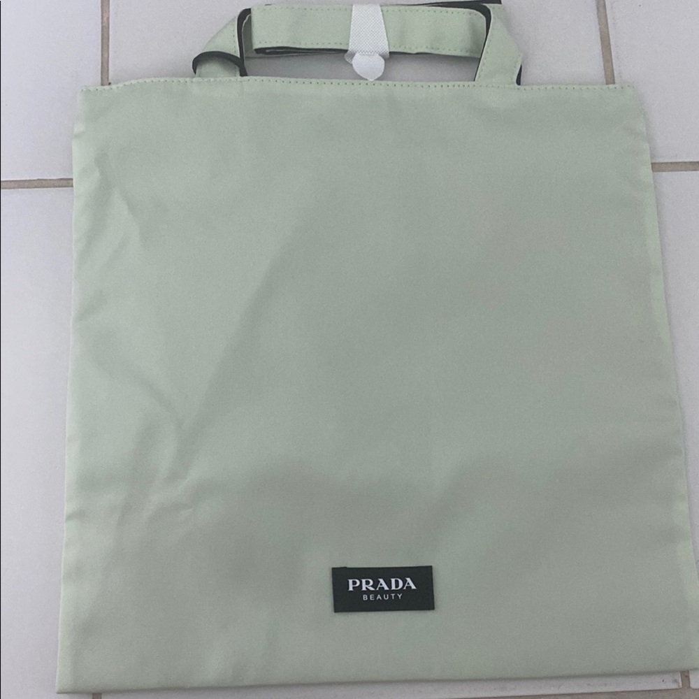 Prada Beauty Mint Green Tote Bag